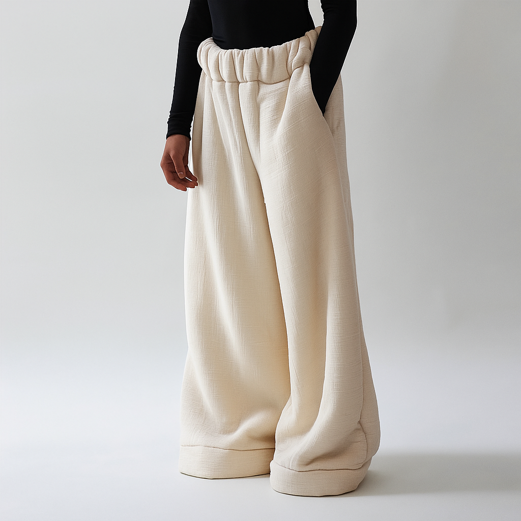 SoftLine Wide-Leg Relaxed Pants |