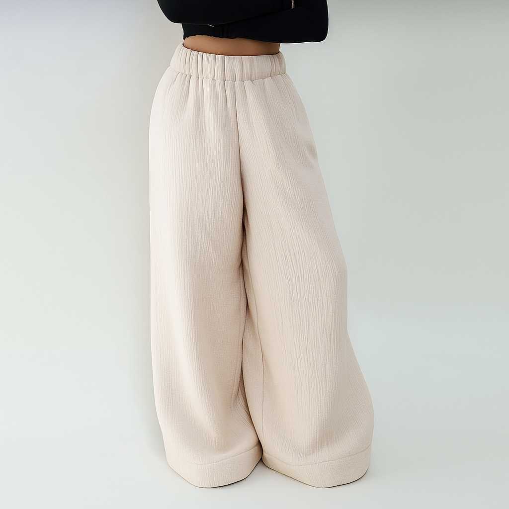SoftLine Wide-Leg Relaxed Pants |