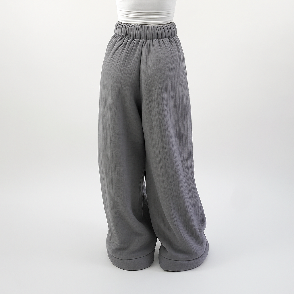 SoftLine Wide-Leg Relaxed Pants |