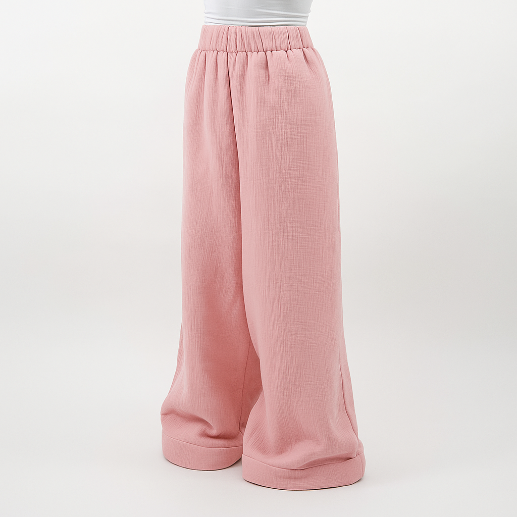SoftLine Wide-Leg Relaxed Pants |
