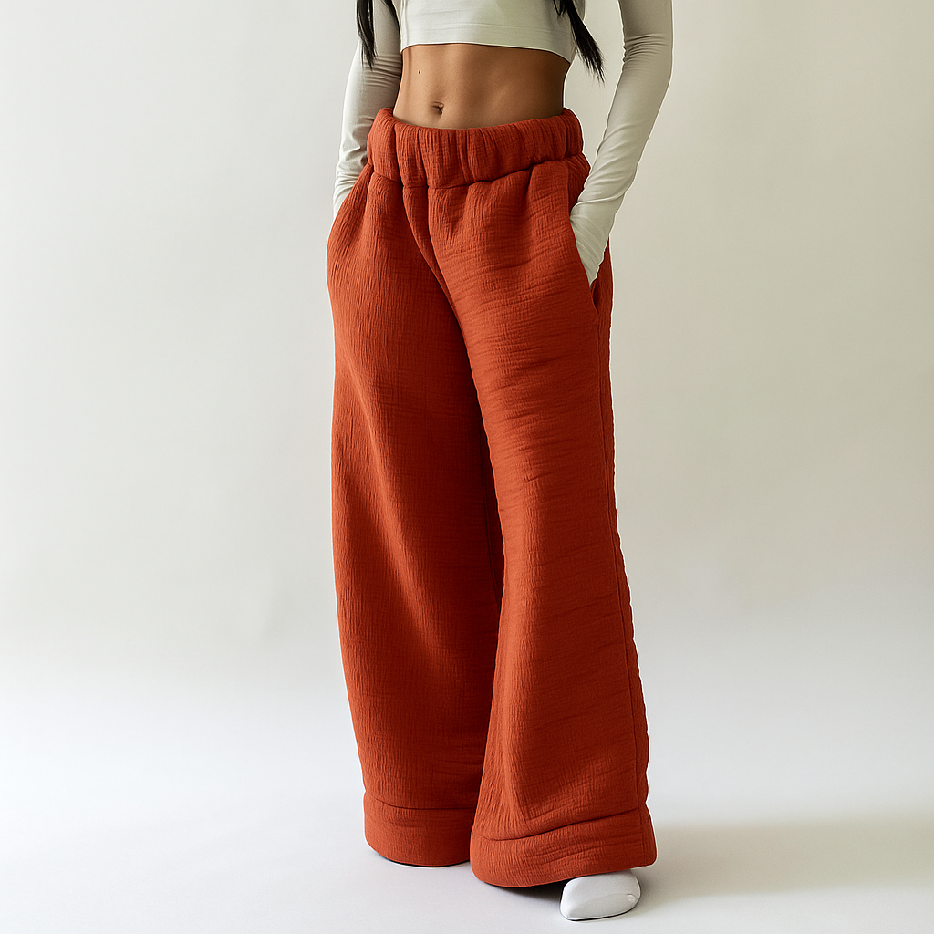 SoftLine Wide-Leg Relaxed Pants |